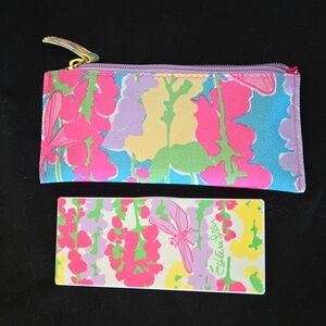 Lilly Pulitzer and Estee Lauder eyeshadow palette with zippered pouch, NEW